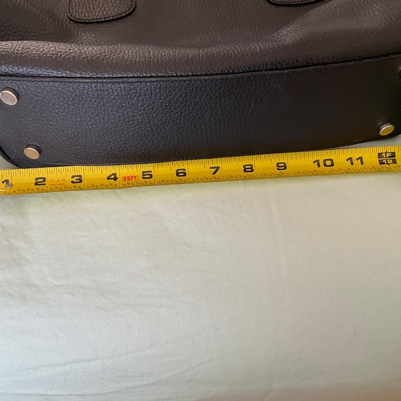 Jaeger Black Italian Leather Handbag - Picture 5 of 9